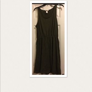 Olive Green Short Sun Dress